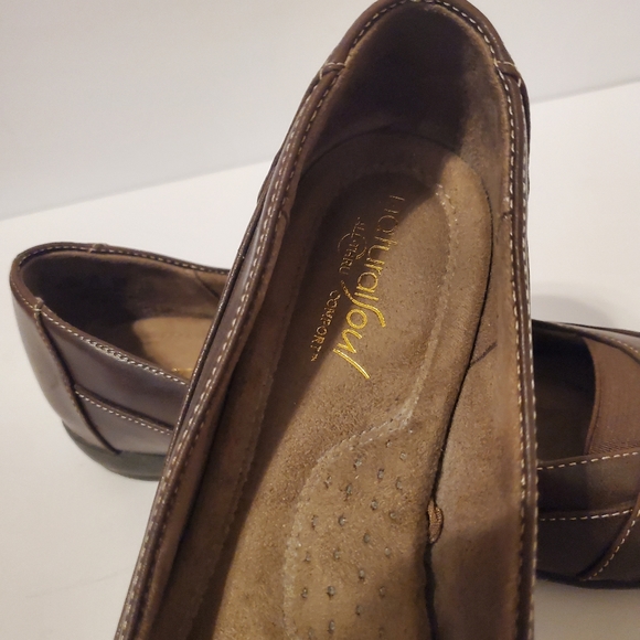 Natural Soul Vegan Glamour Brown Women’s Flats Size 6.5 - Picture 6 of 8